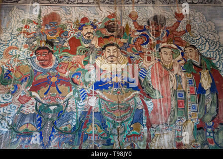 Nov 2014, Datong, Chine : peintures murales grottes de Yungang à Datong, province de Shanxi, Chine Banque D'Images