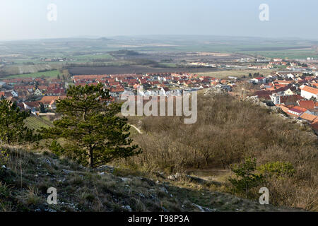 Mikulov - ville pittoresque dans la région de Moravie du Sud - République Tchèque Banque D'Images