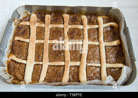 La tarte aux pommes, gâteau italien fait maison. Banque D'Images