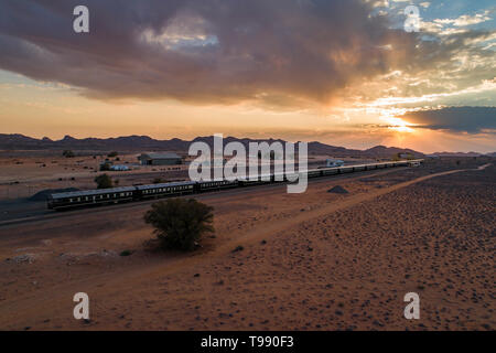 L'explorateur de l'Afrique, train spécial, la Namibie, l'Afrique Banque D'Images