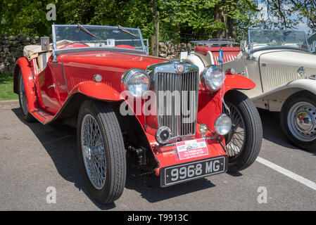 Voiture de sport MG classique. MG TC. Banque D'Images