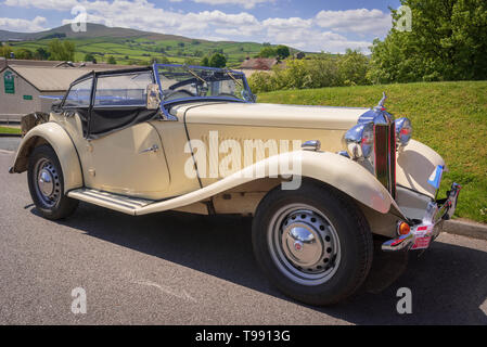 Voiture de sport MG classique. MG TC. Banque D'Images