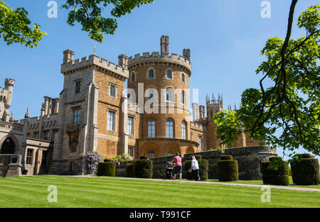 Château de Belvoir, dans la vallée de Belvoir Leicestershire Angleterre UK Banque D'Images