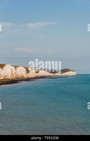 Sept Sœurs, South Downs, Sussex, dans le sud de l'Angleterre, Royaume-Uni Banque D'Images