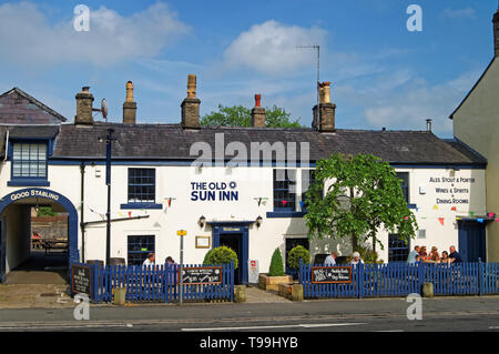 UK,Derbyshire, Peak District,LE,Buxton Old Sun Inn Banque D'Images