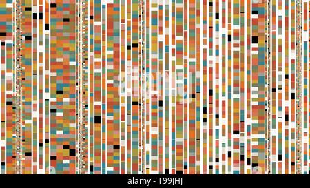 Mosaïque multicolore carrés pérou, bronze et gris ardoise foncé. de couleur transparente motif graphique illimité pour plaid, carte postale, papier d'emballage, papier peint, Banque D'Images