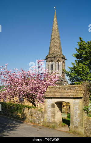 UK,Derbyshire, Peak District,Bakewell, All Saints Church Banque D'Images