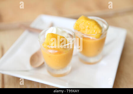 Pudding de mangue Banque D'Images