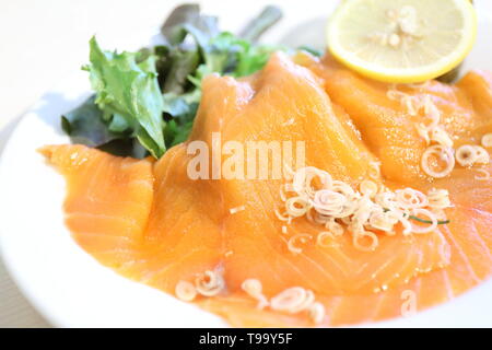 Gravlax de saumon Banque D'Images