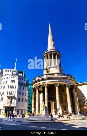 Toutes les âmes Langham Place, London, UK Banque D'Images