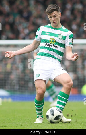 Glasgow, Écosse - 14 avril. Kieran Tierney de Celtic au cours de la William Hill Scottish Cup semi finale entre Celtic et Aberdeen Banque D'Images