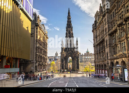 Le Scott Monument à Édimbourg, Écosse Banque D'Images