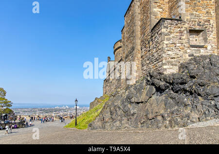 Impression de Château d'Edimbourg en Ecosse Banque D'Images