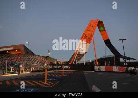 Beijing, Chine. 16 mai, 2019. Photo prise le 16 mai 2019 montre l'entrée du Musée national de l'Australie à Canberra, Australie. Le 18 mai marque la Journée internationale des musées. Credit : Chu Chen/Xinhua/Alamy Live News Banque D'Images