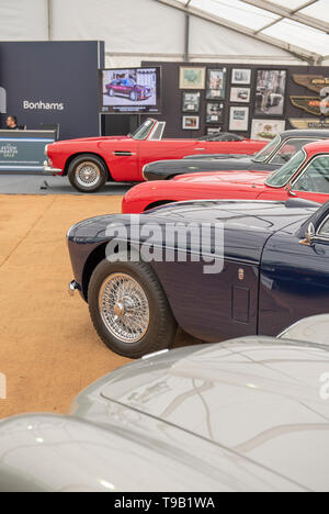 Le Wormsley Estate, Saunderton, UK. 18 mai 2019. 20e anniversaire édition de Bonhams vente annuelle dédiée à Aston Martin et Lagonda a lieu le 19 mai 2019. Credit : Malcolm Park/Alamy Live News. Banque D'Images