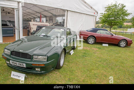 Le Wormsley Estate, Saunderton, UK. 18 mai 2019. 20e anniversaire édition de Bonhams vente annuelle dédiée à Aston Martin et Lagonda a lieu le 19 mai 2019. Credit : Malcolm Park/Alamy Live News. Banque D'Images