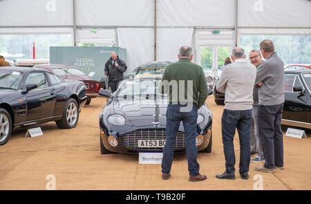 Le Wormsley Estate, Saunderton, UK. 18 mai 2019. 20e anniversaire édition de Bonhams vente annuelle dédiée à Aston Martin et Lagonda a lieu le 19 mai 2019. Credit : Malcolm Park/Alamy Live News. Banque D'Images