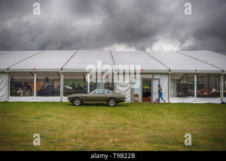 Le Wormsley Estate, Saunderton, UK. 18 mai 2019. 20e anniversaire édition de Bonhams vente annuelle dédiée à Aston Martin et Lagonda a lieu le 19 mai 2019. Credit : Malcolm Park/Alamy Live News. Banque D'Images