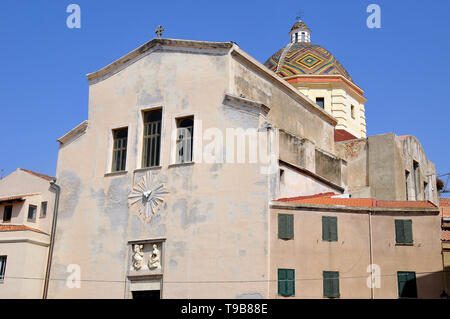 Chiesa di San Michele, l'église de San Michele, Alghero, Sardaigne, Italie Banque D'Images