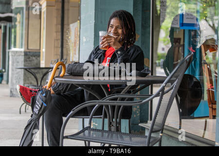 African American man à Philadelphie, 19 ans Banque D'Images