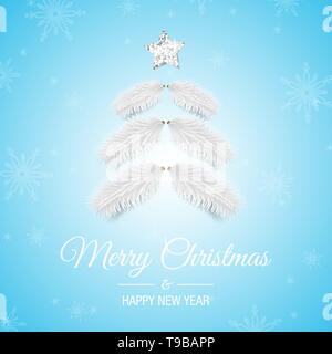 Joyeux Noël et bonne année card Illustration de Vecteur