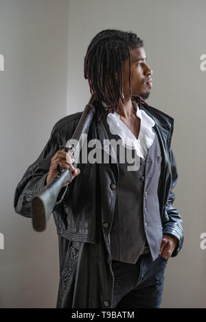 African American man à Philadelphie, 19 ans Banque D'Images