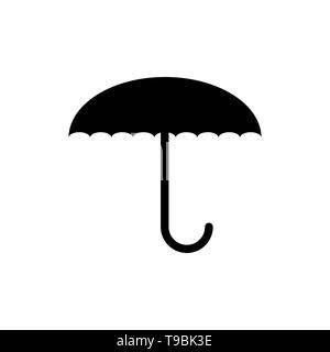 Image Vecteur de télévision, isolé, un parapluie d'icônes. Un parapluie noir Design télévision icône.EPS 10 Illustration de Vecteur