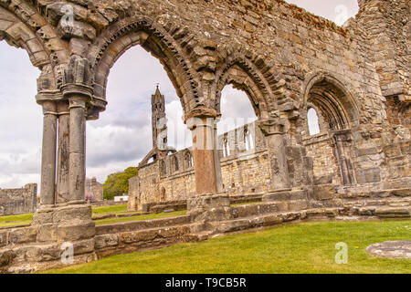 Dans la cathédrale de St Andrews St Andrews, Scotland Banque D'Images