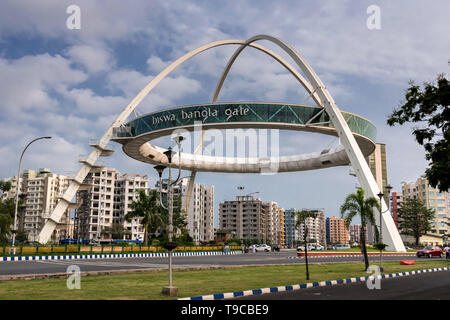 Bangla Biswa Gate, la porte d'entrée de cette cité de la joie a maintenant un restaurant qui sera l'hôte de la toute première ville restaurant suspendu vous offrant 360-degre Banque D'Images