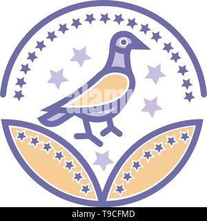 Prix d'oiseaux oiseaux vecteur icône- signer pour votre site web ou d'applications mobiles Illustration de Vecteur