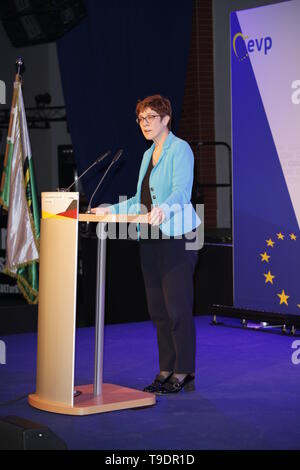 Goerlitz , Allemagne - 16 MAI : Annegret Kramp-Karrenbauer, chef de la CDU (Union démocrate chrétienne), est photographié Banque D'Images