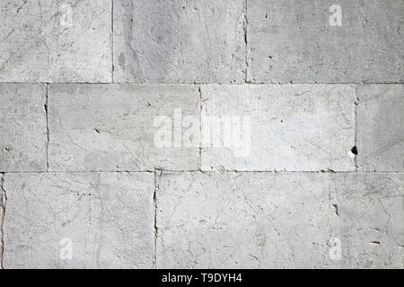 Vieux Mur de pierre blanche background Banque D'Images