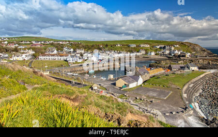 Vue sur Portpatrick à Dumfries and Galloway en Écosse Banque D'Images