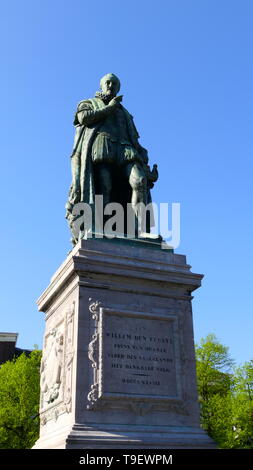 Statue de Guillaume d'Orange dans la ville de La Haye, Pays-Bas Banque D'Images