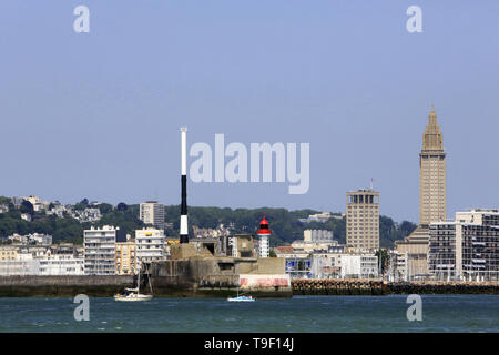 Port. Le Havre. Banque D'Images