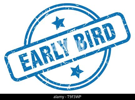 Toute l'early bird vintage grunge stamp Illustration de Vecteur