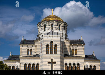 La Cathédrale Saint-vladimir à Sébastopol. Réserve archéologique et historique 'Tauric Chersonesos' Banque D'Images