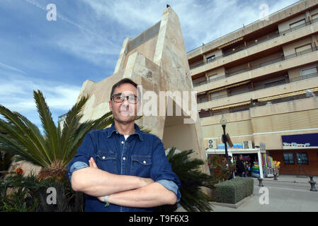 El Vendrell, Tarragone, Espagne. 18 mai, 2019. Oscar Blasco, candidat du groupe politique ''nous'' pour le maire d'El Vendrell Tarragone, Espagne. Credit : Ramon Costa/SOPA Images/ZUMA/Alamy Fil Live News Banque D'Images