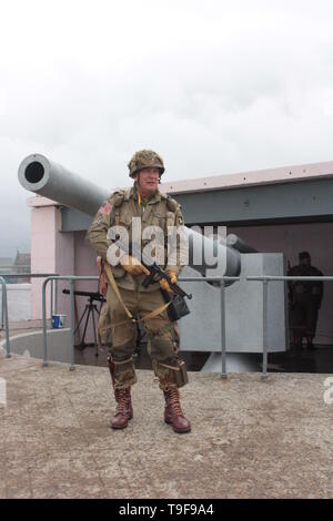 Blyth, UK. 18 mai, 2019. D-Day Il y a 75 ans les adopter de nouveau cas de Grade II Blyth Batterie d'artillerie de défense en crédit : David Whinham/Alamy Live News Banque D'Images