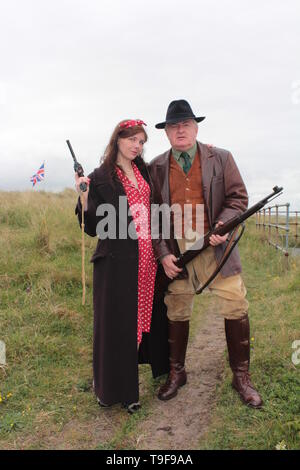 Blyth, UK. 18 mai, 2019. D-Day Il y a 75 ans les adopter de nouveau cas de Grade II Blyth Batterie d'artillerie de défense en crédit : David Whinham/Alamy Live News Banque D'Images