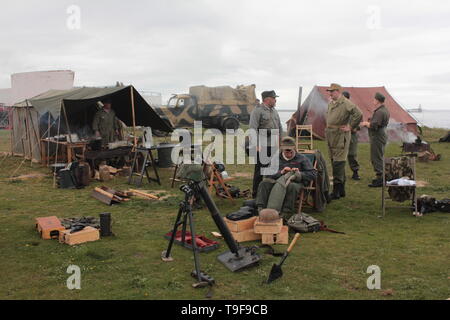 Blyth, UK. 18 mai, 2019. D-Day Il y a 75 ans les adopter de nouveau cas de Grade II Blyth Batterie d'artillerie de défense en crédit : David Whinham/Alamy Live News Banque D'Images