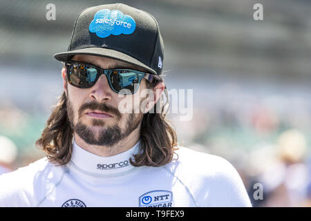 Indianapolis, Indiana, USA. 18 mai, 2019. JR HILDEBRAND (48) des États-Unis se prépare à se qualifier pour les 500 miles d'Indianapolis à Indianapolis Motor Speedway à Indianapolis, Indiana. (Crédit Image : © Walter G Arce Sr Asp Inc/ASP) Banque D'Images