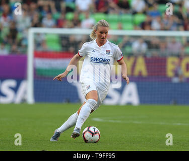 Budapest, Hongrie. 18 mai, 2019. Ada Hegerberg de l'Olympique Lyonnais au cours de l'UEFA Women's Champions League entre l'Olympique Lyonnais et le FC Barcelone Femmes à Groupama Arena le 18 mai 2019 à Budapest, Hongrie : Crédit photo Action Sport/Alamy Live News Banque D'Images