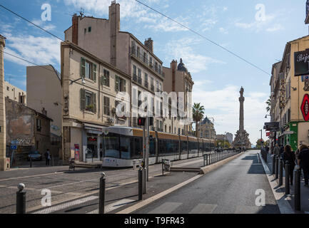 Marseille, Tramway Banque D'Images