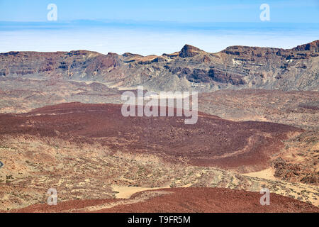 Canadas del Teide caldera est considérée comme l'une des plus grandes caldeiras sur terre, le Parc National du Teide, Tenerife, Espagne. Banque D'Images