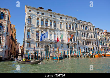 Gondoles sur le Canal de Cannaregio. Banque D'Images