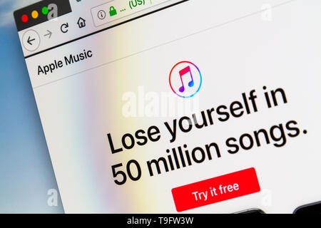 Site web de musique Apple vous perdre dans 50 millions de chansons Banque D'Images