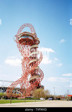 Arcelor Mittal Orbit tour, Queen Elizabeth Olympic Park, Stratford, London, Angleterre, Royaume-Uni. Banque D'Images