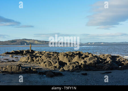 Cramond Island est l'un des plusieurs îles dans le Firth of Forth dans l'Est de l'Ecosse, près d'Édimbourg. Banque D'Images