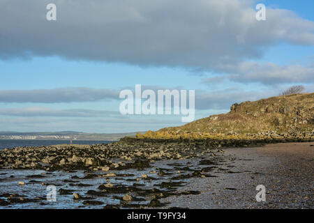 Cramond Island est l'un des plusieurs îles dans le Firth of Forth dans l'Est de l'Ecosse, près d'Édimbourg. Banque D'Images